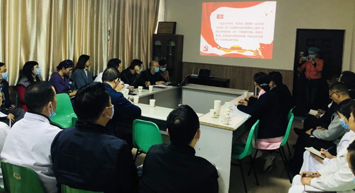 我院党委书记汪辉到大外科党委上专题党课