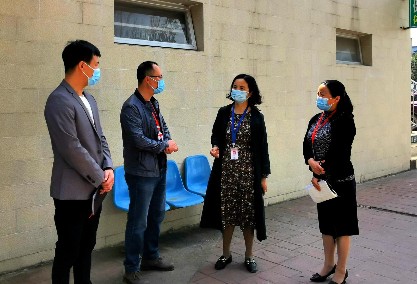 院党委委员、副院长王绍彬带队前往高新分院进行国家卫生城市复审督导和节前安全检查工作